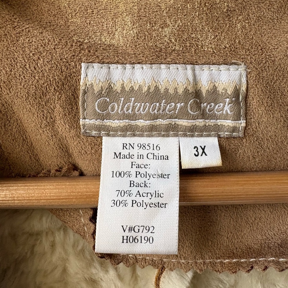 Y2K Faux Suede Shearling Jacket - Picture 10 of 13